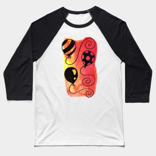 Watercolor Balloons Baseball T-Shirt